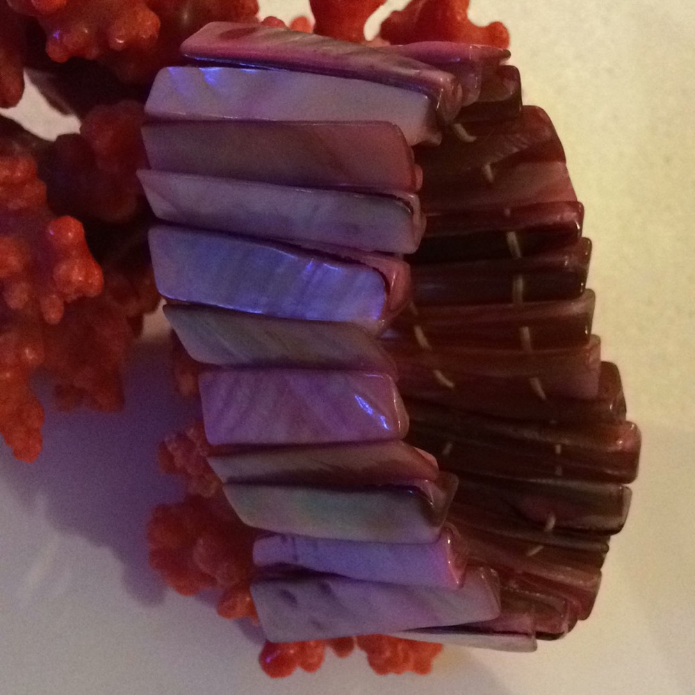 Abalone wide bracelet